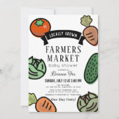 Boeren verkopen wit Baby shower Kaart (Voorkant)