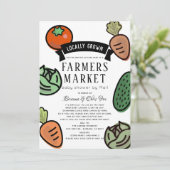 Boeren verkopen wit Baby shower per post Kaart (Staand voorkant)