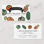 Boeren verkopen wit Boerderij Visitekaartje (Voorkant / Achterkant)