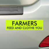 BOEREN VOEDEN EN KLEDEN U BUMPERSTICKER (Op auto)