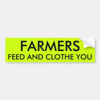 BOEREN VOEDEN EN KLEDEN U BUMPERSTICKER