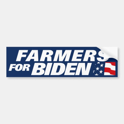 Boeren voor Biden 2024 Bumpersticker (Voorkant)