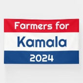 Boeren voor Kamala Harris 2024 Enorm Spandoek (Horizontaal)