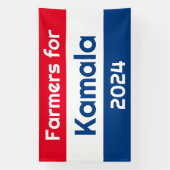 Boeren voor Kamala Harris 2024 Enorm Spandoek (Verticaal)