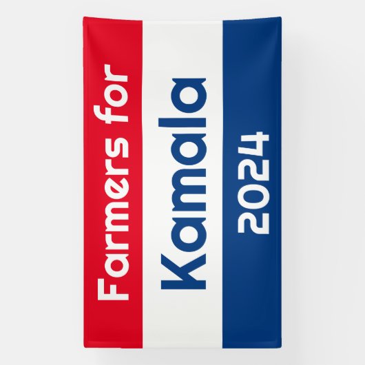 Boeren voor Kamala Harris 2024 Enorm Spandoek (Verticaal)