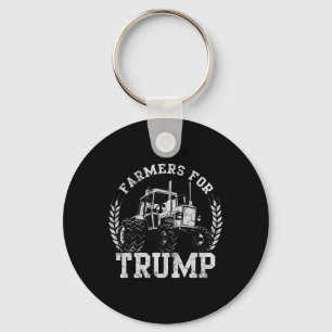 Boeren voor Trump 2024 Verkiezing Boer USA Sleutelhanger