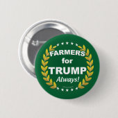 Boeren voor Trump! Altijd! Ronde Button 5,7 Cm (Voorkant /achterkant)