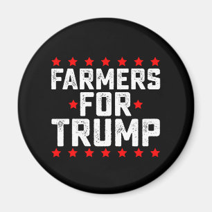 Boeren voor Trump presidentsverkiezing vintage Magneet