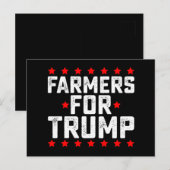 Boeren voor Trump presidentsverkiezingen Vintage Briefkaart (Voorkant / Achterkant)