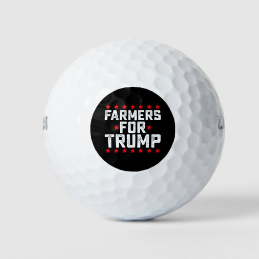 Boeren voor Trump presidentsverkiezingen Vintage Golfballen (Voorkant)