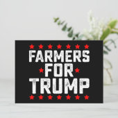 Boeren voor Trump presidentsverkiezingen Vintage Kaart (Staand voorkant)