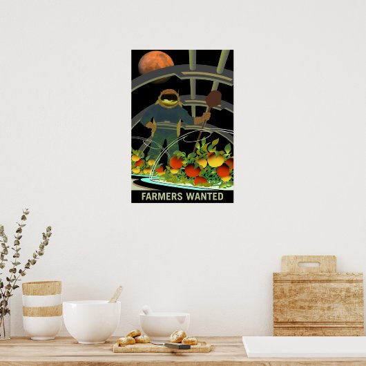 Boeren wilden overleven op Mars Poster (Keuken)