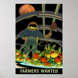 Boeren wilden overleven op Mars Poster