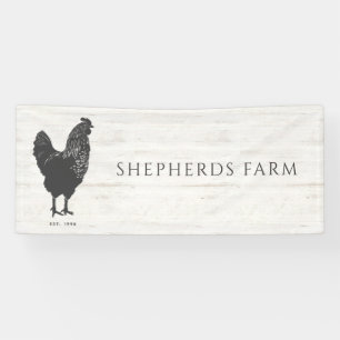 Boerenbedrijf Logo Schort met Landelijke Vintage H Spandoek