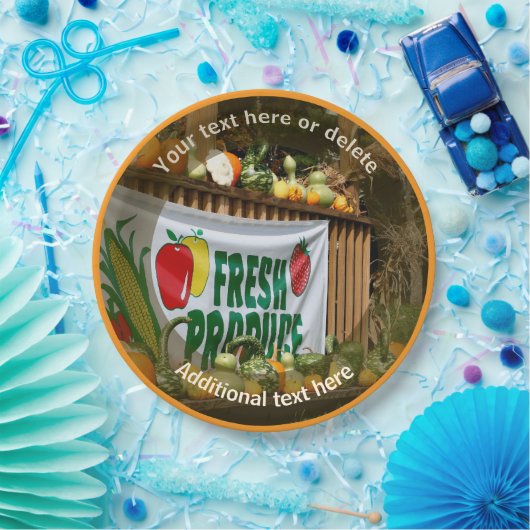 Boerenbedrijf Persoonlijk Feest Papieren Bordje (Feest)