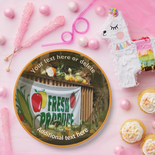 Boerenbedrijf Persoonlijk Feest Papieren Bordje (Feest)