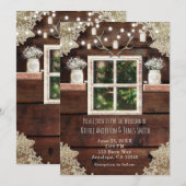 Boerenbedrijf Raam Boom & Metselaar Pot Uitnodigin Kaart (Voorkant / Achterkant)