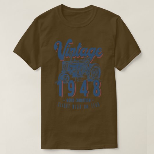  boerenboer geboren in 1948 en Oost T-shirt (Design voorkant)