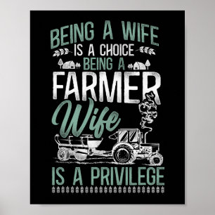 boerenboer met boerenkindertractor  een vrouw I Poster