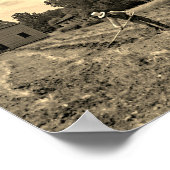  boerenboer Sepia Foto Poster (Hoek)