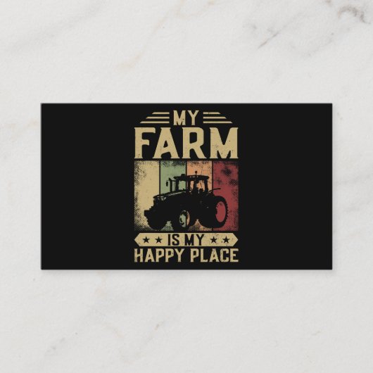 boerenboer,  tractor, mijn Boerderij herstellen Visitekaartje (Voorkant)