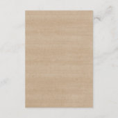 Boerenbruiloft Details Bijgevoegde kaart (Achterkant)