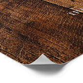 Boerenbruiloft houten schuur welkom bord poster (Hoek)