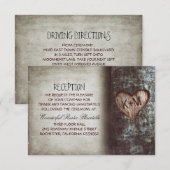 Boerenbruiloft onder de bomen & route beschrijving informatiekaartje (Voorkant / Achterkant)