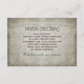 Boerenbruiloft onder de bomen & route beschrijving informatiekaartje (Achterkant)