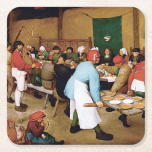 Boerenbruiloft, Pieter Bruegel Kartonnen Onderzetters