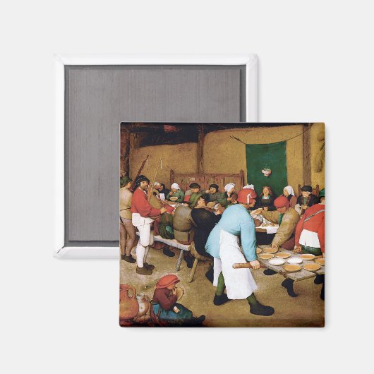 Boerenbruiloft, Pieter Bruegel Magneet (Voorkant / Achterkant)