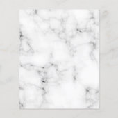 Boerenbruiloft zonnebloemen eucalyptus marmer budg flyer (Achterkant)