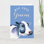boerencadeau Muchas gracias moo Ceramic Ornament Kaart (Voorkant)