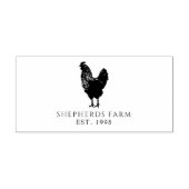 Boerenerf Logo met Retro Haan Zelfinktende Stempel (Design)