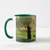 Boerenerf Scene, beroemd kunstwerk van Winslow Hom Mok (Links)