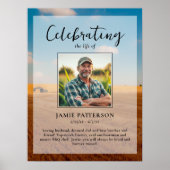 Boerenfeest van het Leven Custom Photo, Begrafenis Poster (Voorkant)