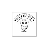 boerenhoen | Gepersonaliseerde rubberen stempel (Afrduk)