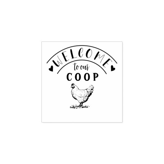 boerenhoen | Gepersonaliseerde rubberen stempel (Afrduk)