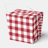 Boerenhoeve Rood Geruit Patroon Bedankdoosjes (Achterkant)