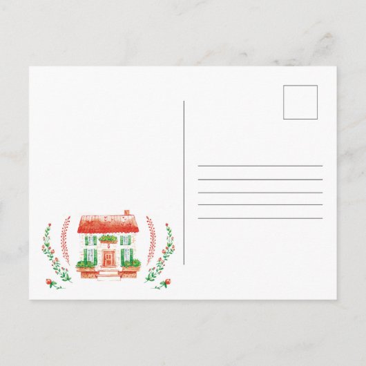 boerenhond | Mudroom Moving Aankondiging Briefkaar (Achterkant)