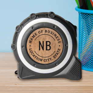 Boerenhouten Zakelijke Monogram Stempel Rolmaat
