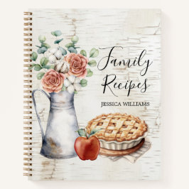 Boerenhuis Elegant Kookboek voor Familie Recepten Notitieboek