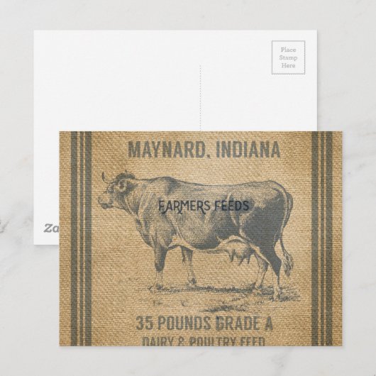 boerenkaasje briefkaart (Voorkant / Achterkant)