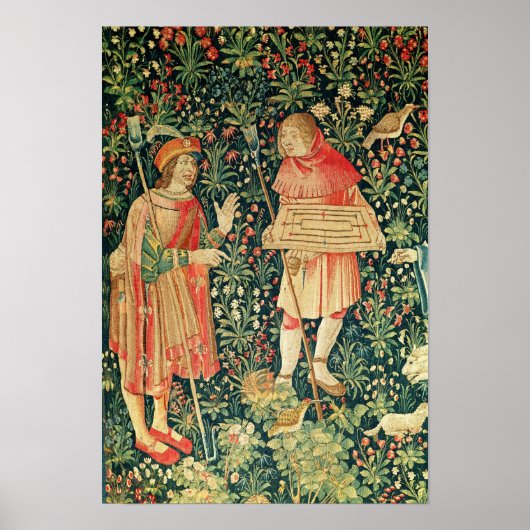 Boerenkast met een jeu de marelle board poster (Voorkant)