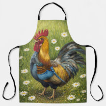 Boerenkeuken Schort met Landelijke Haan