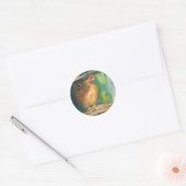 boerenkip ronde sticker (Envelop)