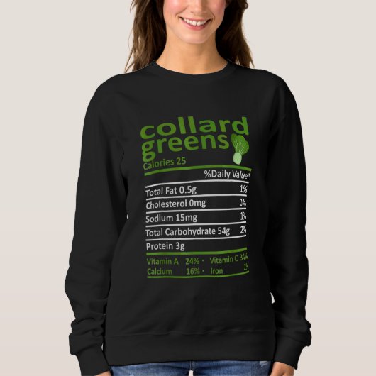Boerenkool Voeding Eten Thanksgiving Kleding Trui (Voorkant)