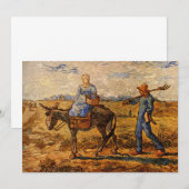 Boerenkoppel van Vincent van Gogh Uitnodiging (Voorkant / Achterkant)