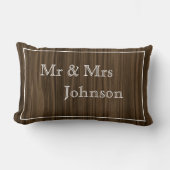 Boerenkussen met namen van het koppel kussen (Voorkant)