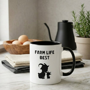 Boerenleven Beste Landelijke Leven Dierenliefhebbe Koffiemok